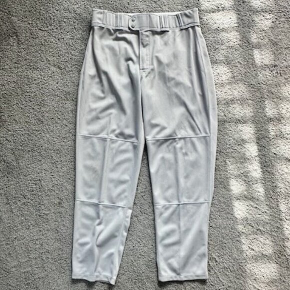 Gray Rawlings Baseball Pants - Men's Size Large - Full Length - EUC - Picture 1 of 11